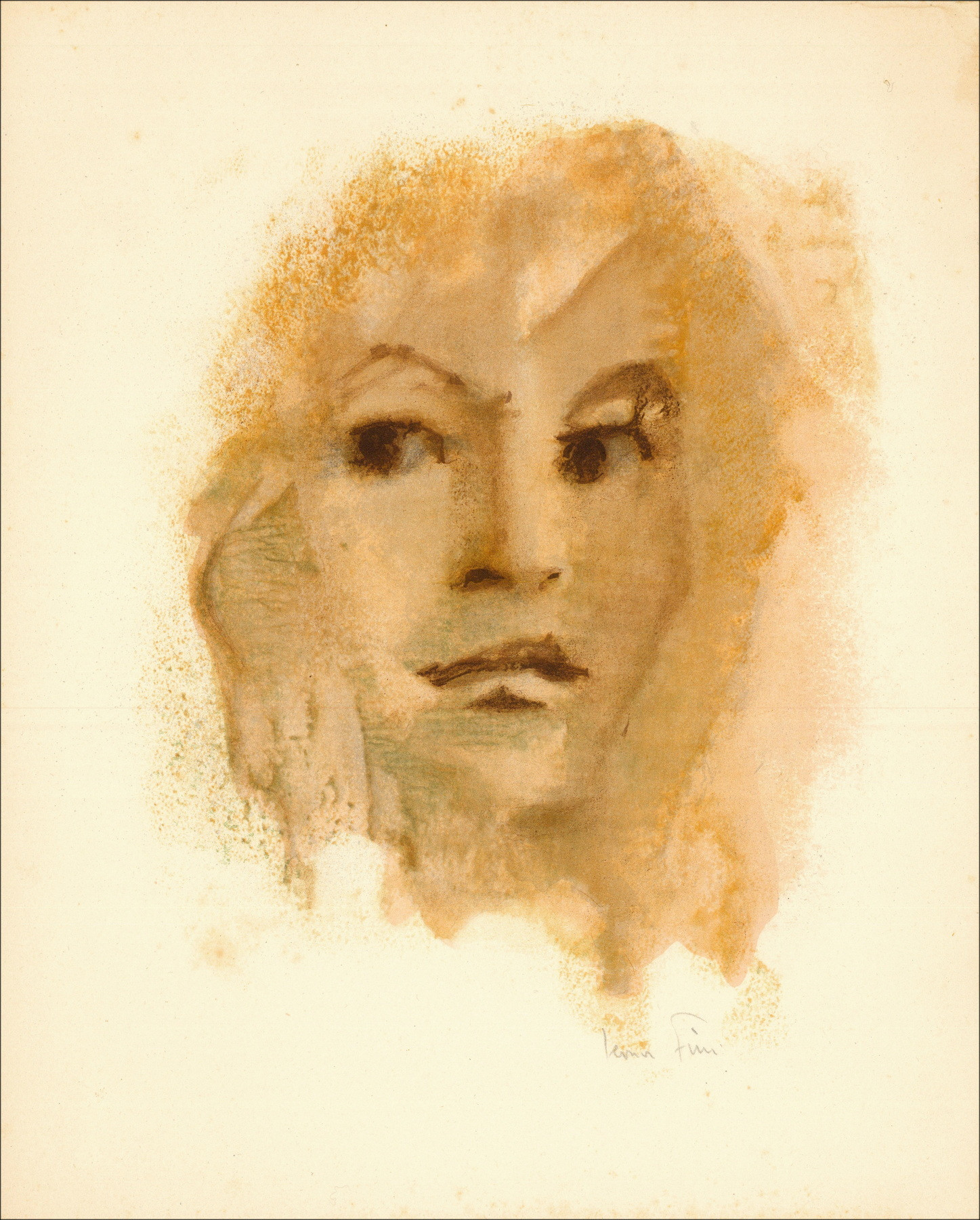Leonor Fini - Porträt 7 - 1967, signierte Original-Lithografie