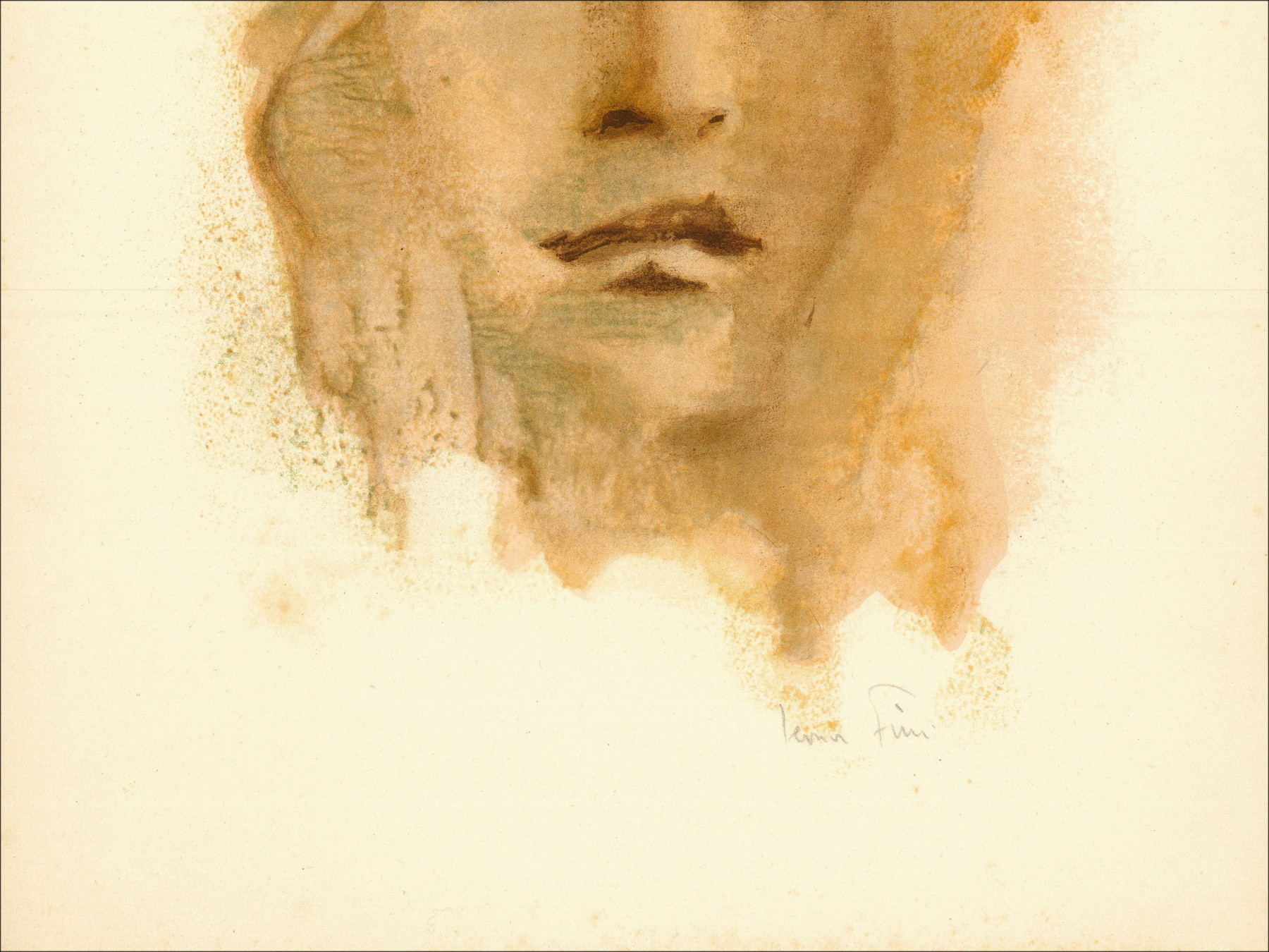 Leonor Fini - Retrato 7 - 1967, litografía original firmada