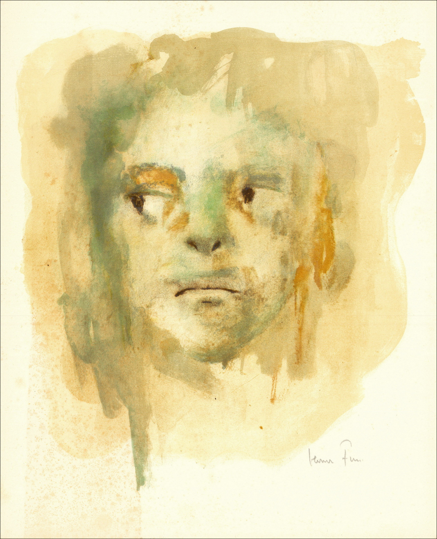 Leonor Fini - Ritratto 8 - 1967, litografia originale firmata