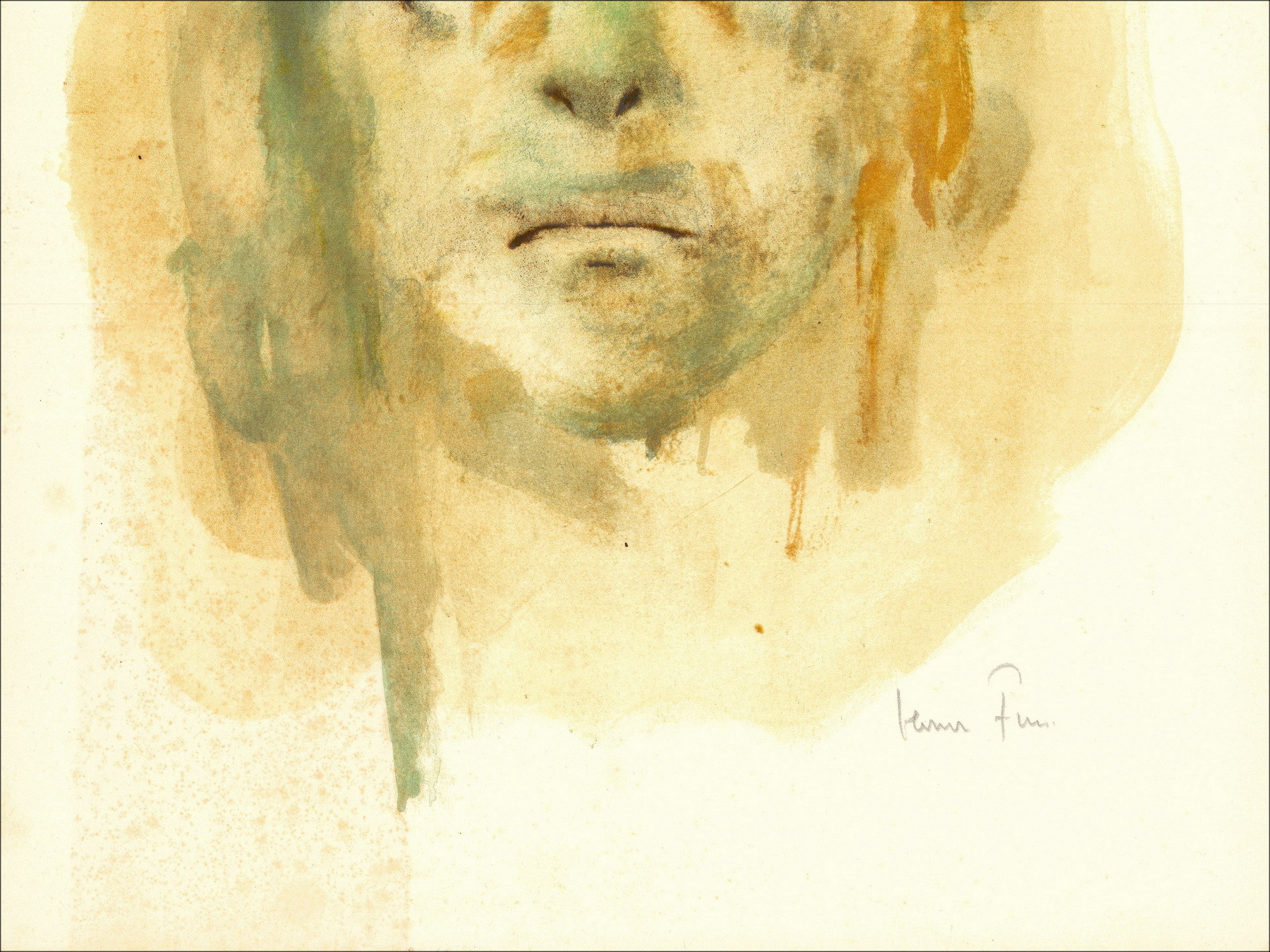 Leonor Fini - Retrato 8 - 1967, litografía original firmada