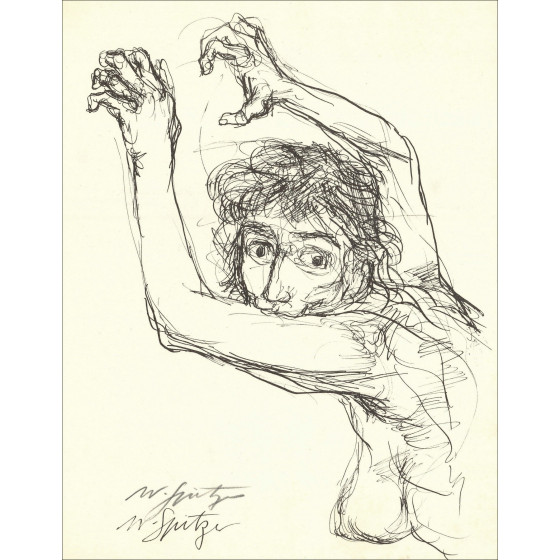 Walter Spitzer - Frau (1963), Lithographie
