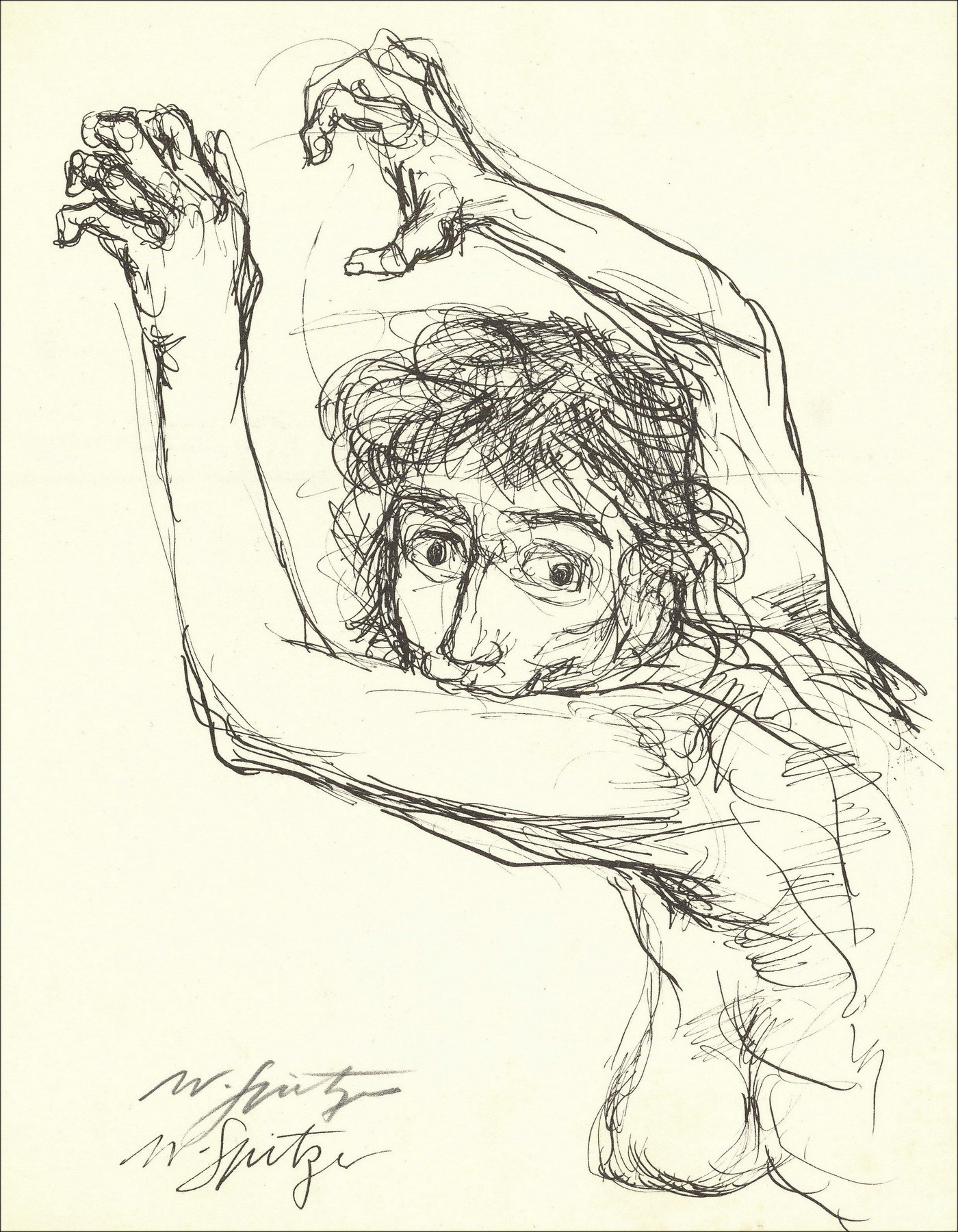 Walter Spitzer – Woman (1963), lithography