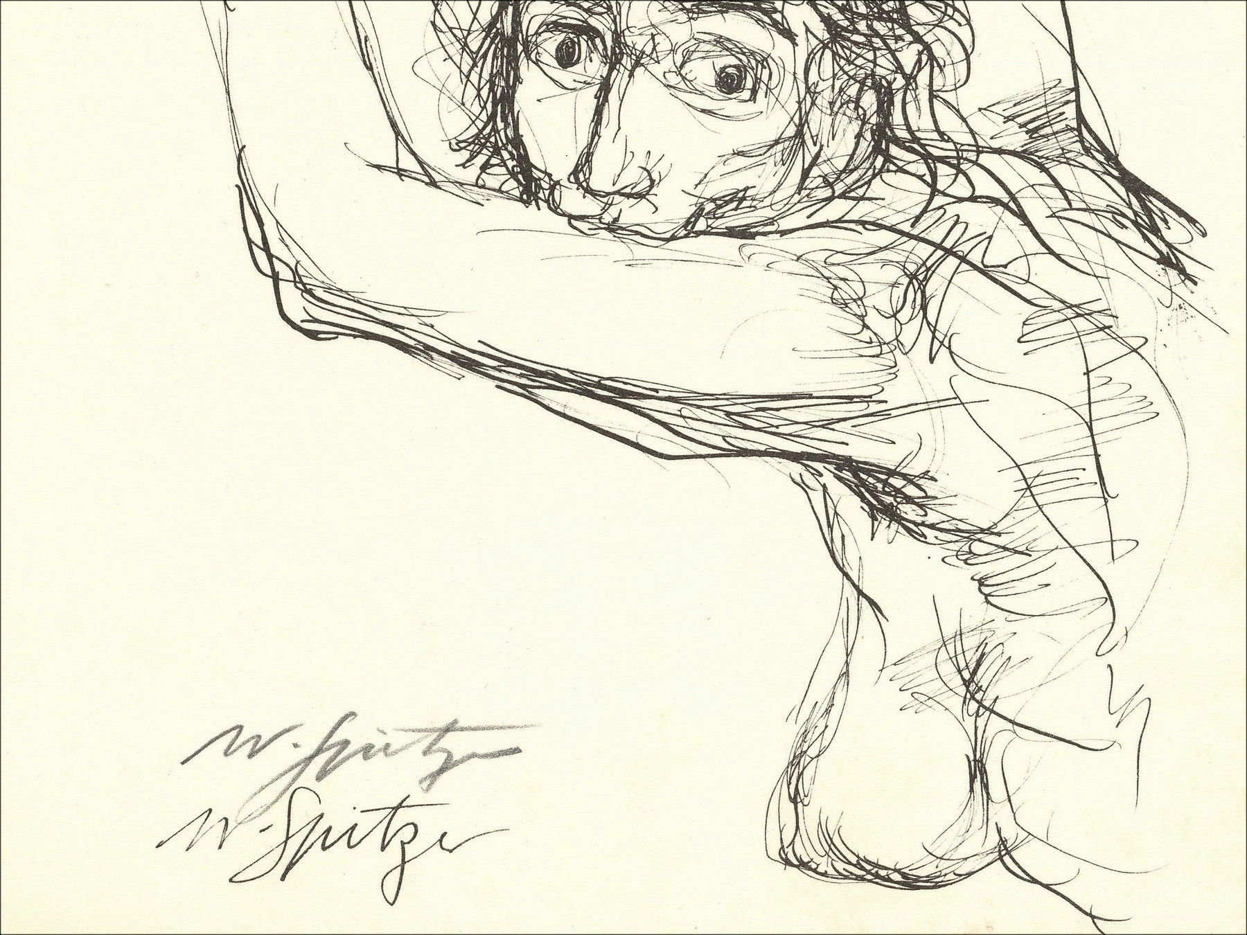 Walter Spitzer – Woman (1963), lithography