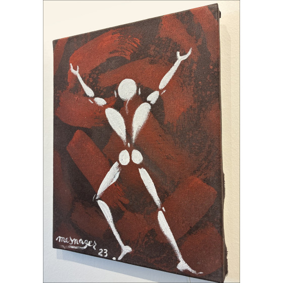 Jérôme Mesnager – L’homme en blanc circa 2023 | Original painting