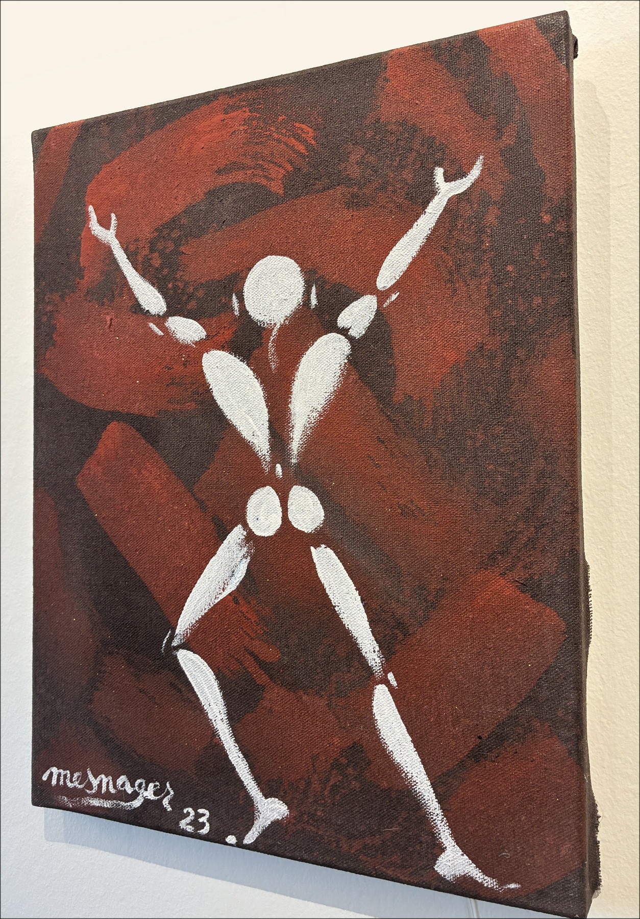 Jérôme Mesnager – L’homme en blanc circa 2023 | Dipinto originale