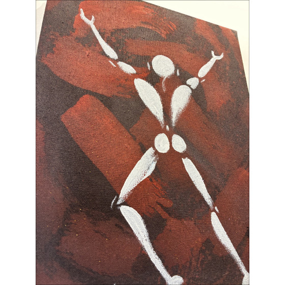 Jérôme Mesnager – L’homme en blanc circa 2023 | Dipinto originale