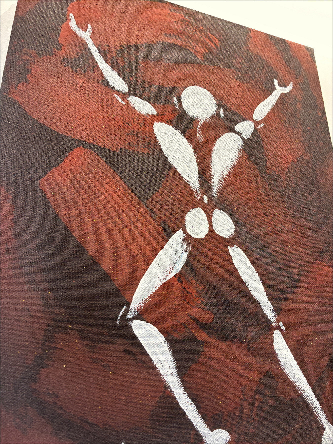 Jérôme Mesnager – L’homme en blanc circa 2023 | Original painting