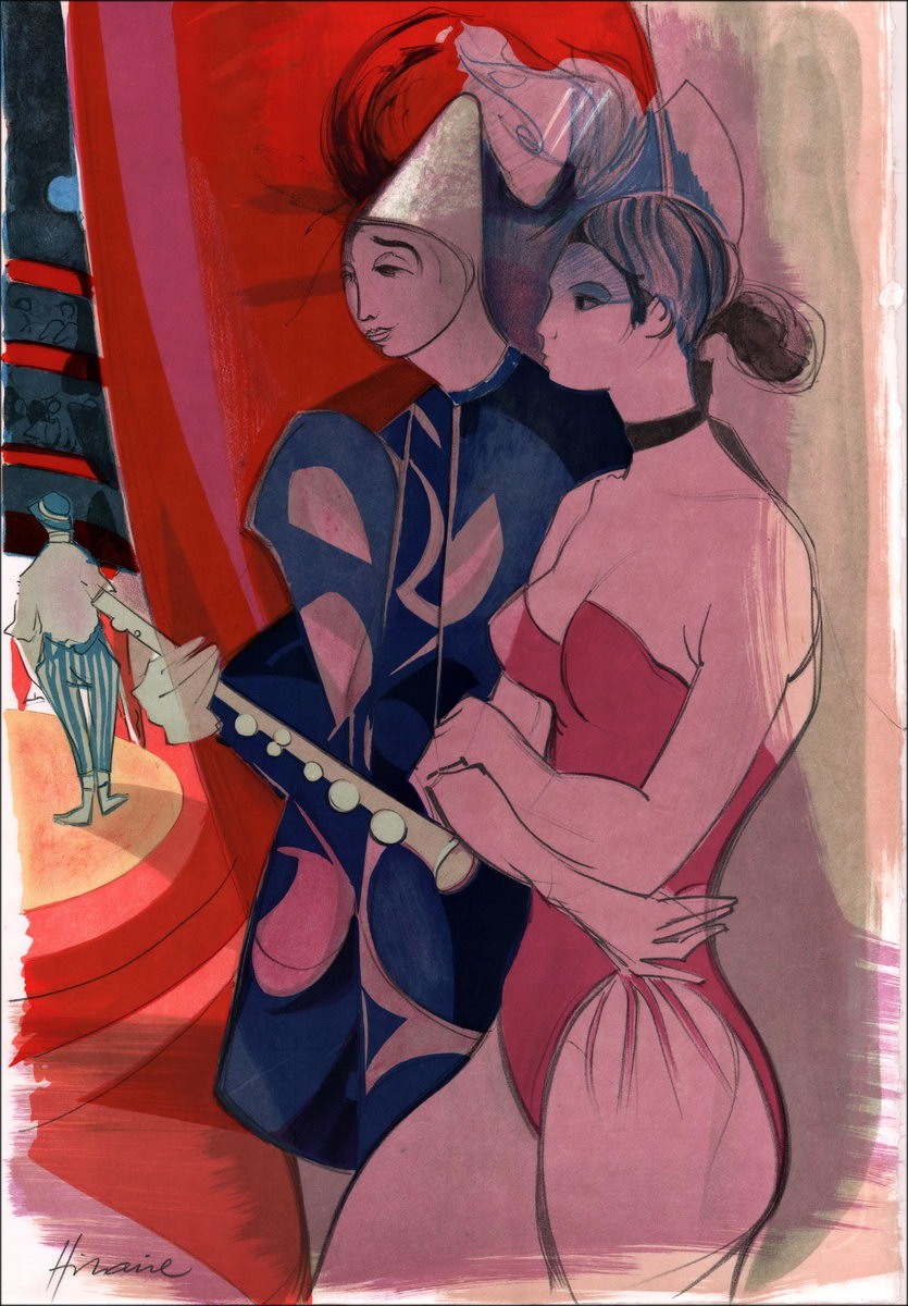 Camille Hilaire: Der Zirkus, L'Eculyer - Original-Lithographie unterzeichnet, 1974