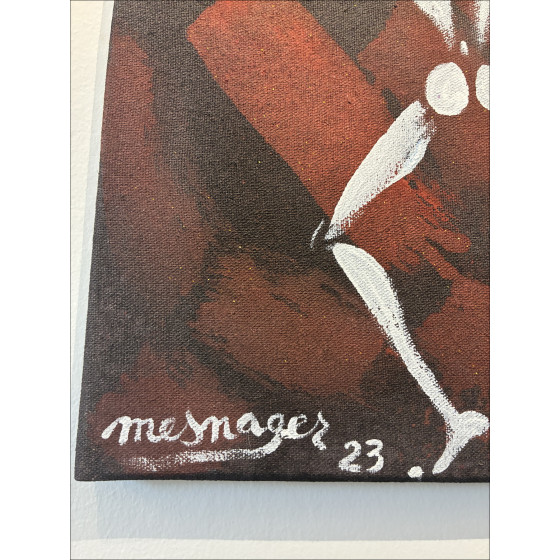 Jérôme Mesnager – L’homme en blanc circa 2023 | Original painting