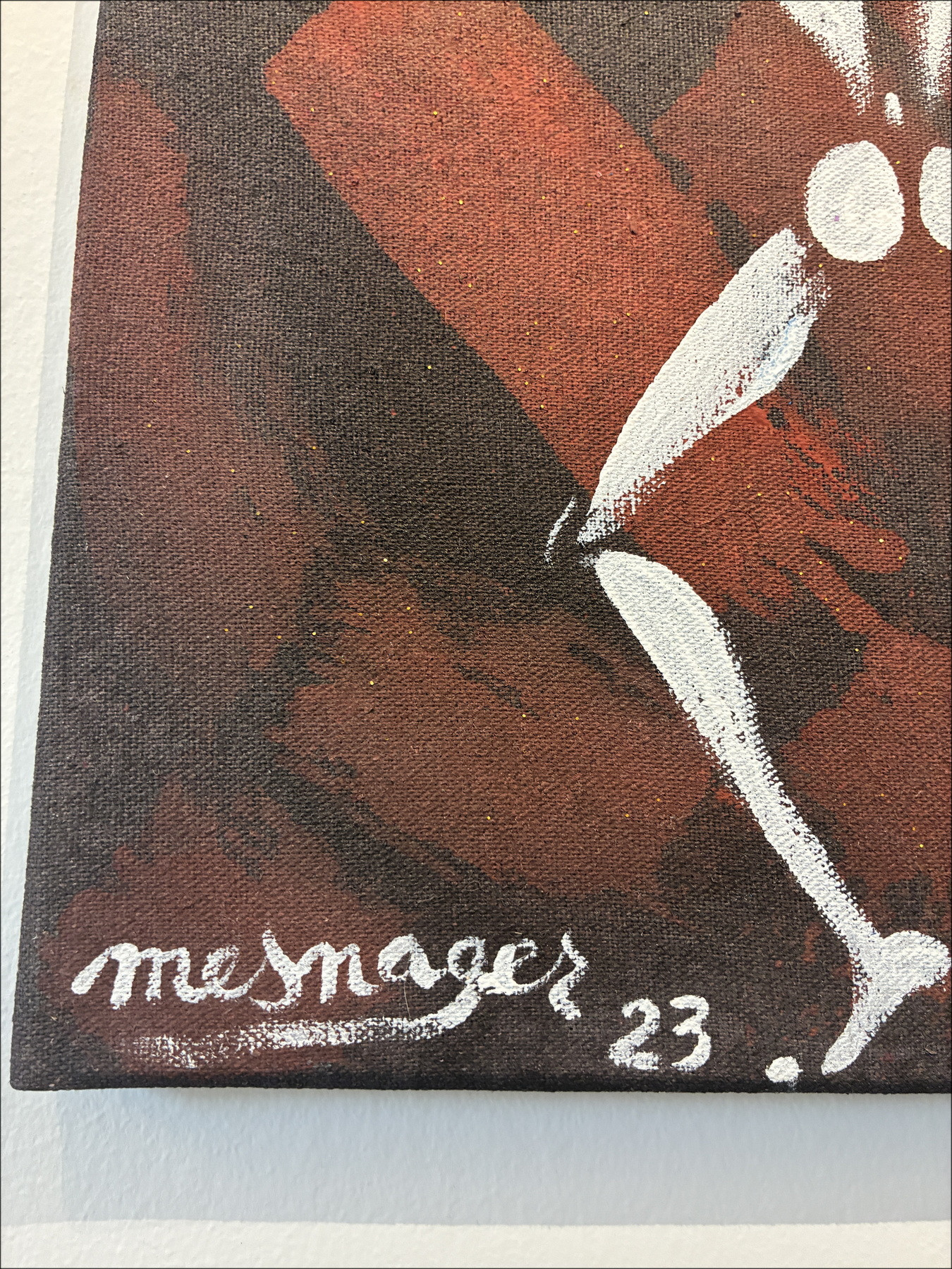 Jérôme Mesnager – L’homme en blanc circa 2023 | Original painting