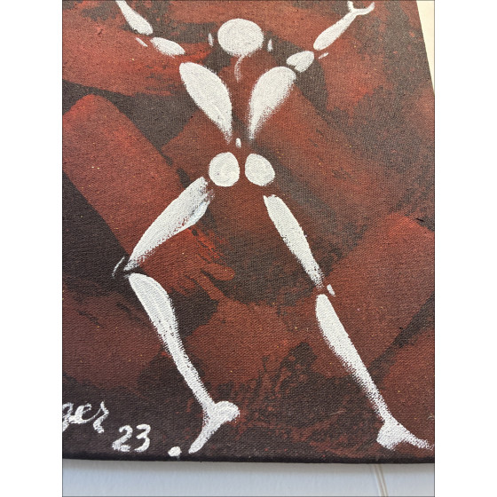 Jérôme Mesnager – L’homme en blanc circa 2023 | Dipinto originale