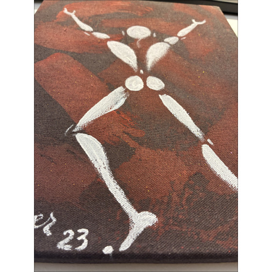 Jérôme Mesnager – L’homme en blanc circa 2023 | Original painting