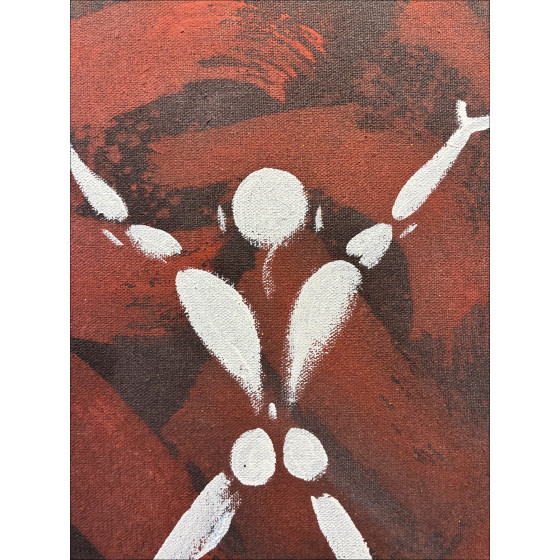 Jérôme Mesnager – L’homme en blanc circa 2023 | Original painting