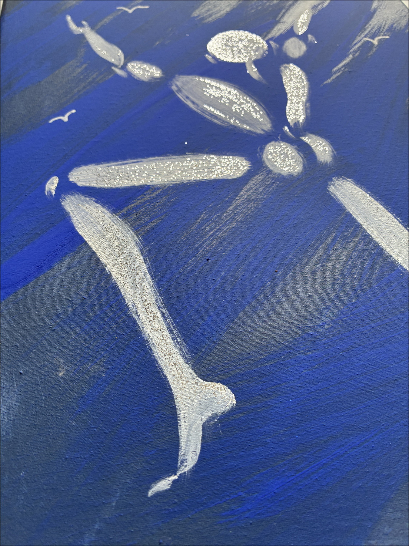 Jérôme Mesnager L’Homme en blanc bleu, dipinto originale