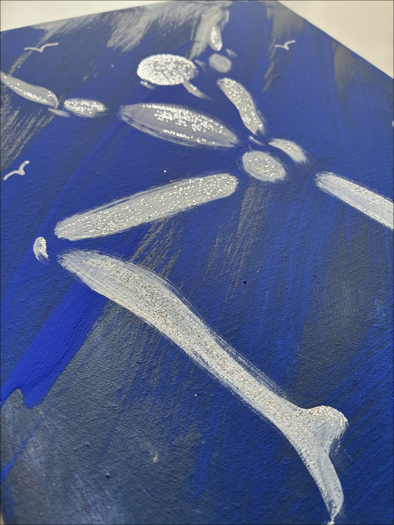 Jérôme Mesnager El Hombre de blanco azul, pintura original