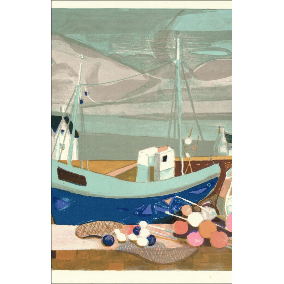 Georges Lambert - Le Port Breton, lithographie originale signée