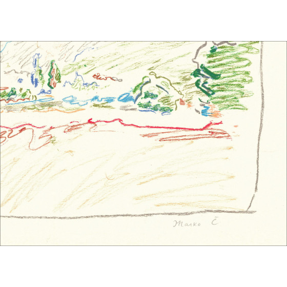 Marko Čelebonović – Lithographie Mollens-sur-Ouvèze, signée