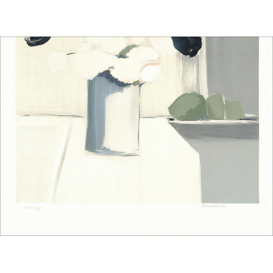 Pierre-Gérard Langlois - Bouquet of flowers, signed lithograph