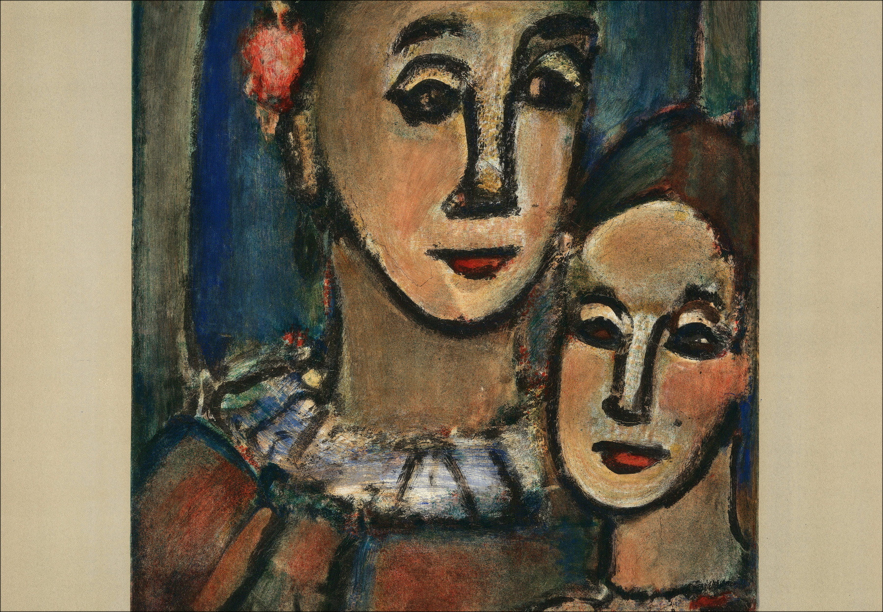 ROUAULT Georges - Lithographie "Ausstellung Cantini Museum, Marseille" 76x53cm - 1960