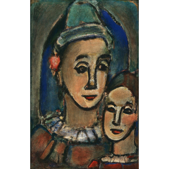 ROUAULT Georges - "Tentoonstelling in het Musée Cantini, Marseille" 76x53cm - 1960
