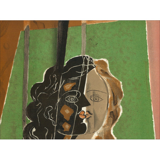 Georges Braque - Ritratto di donna, litografia Mourlot 1939