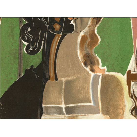 Georges Braque - Portret van een vrouw, lithografie Mourlot 1939