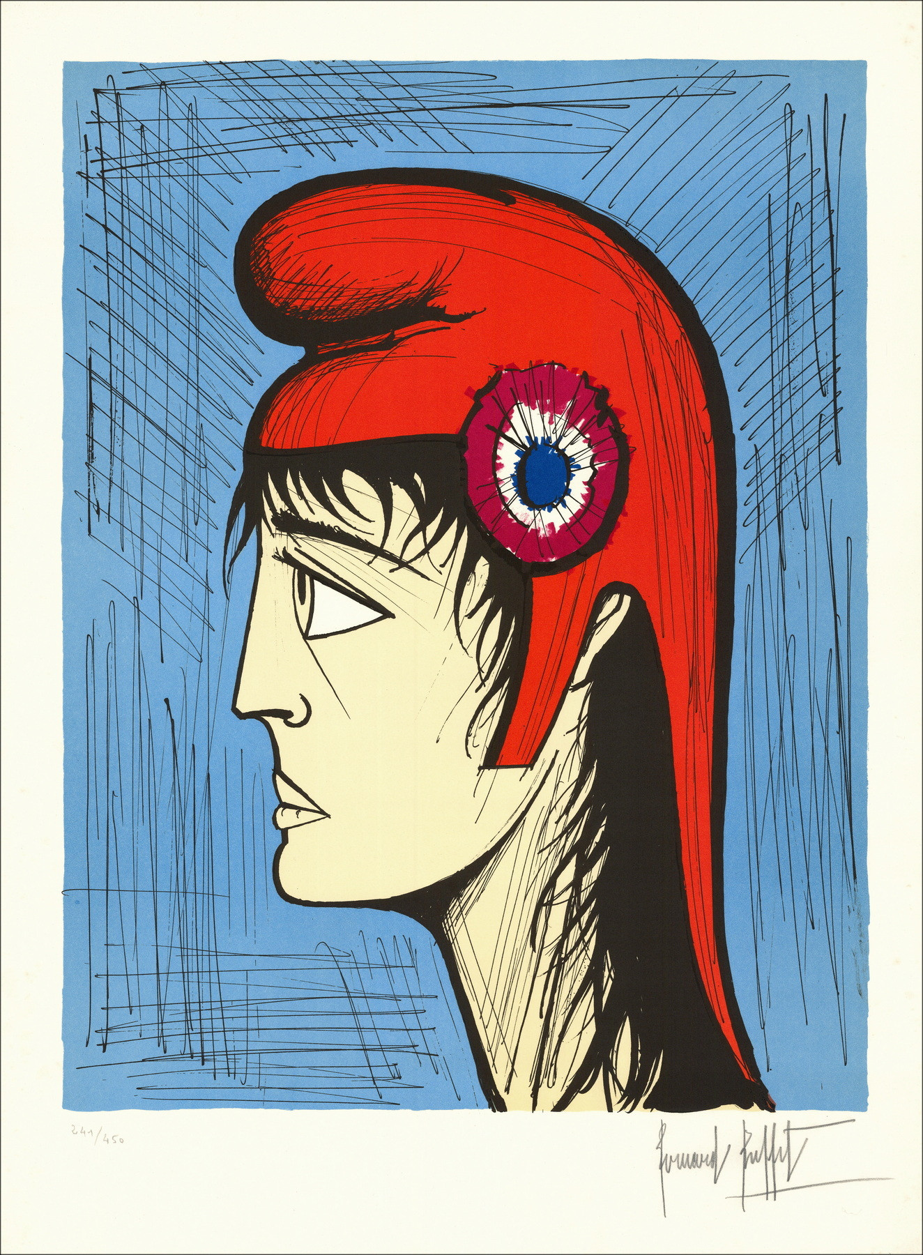 Bernard Buffet - Marianne (1989) | Original signierte Lithografie
