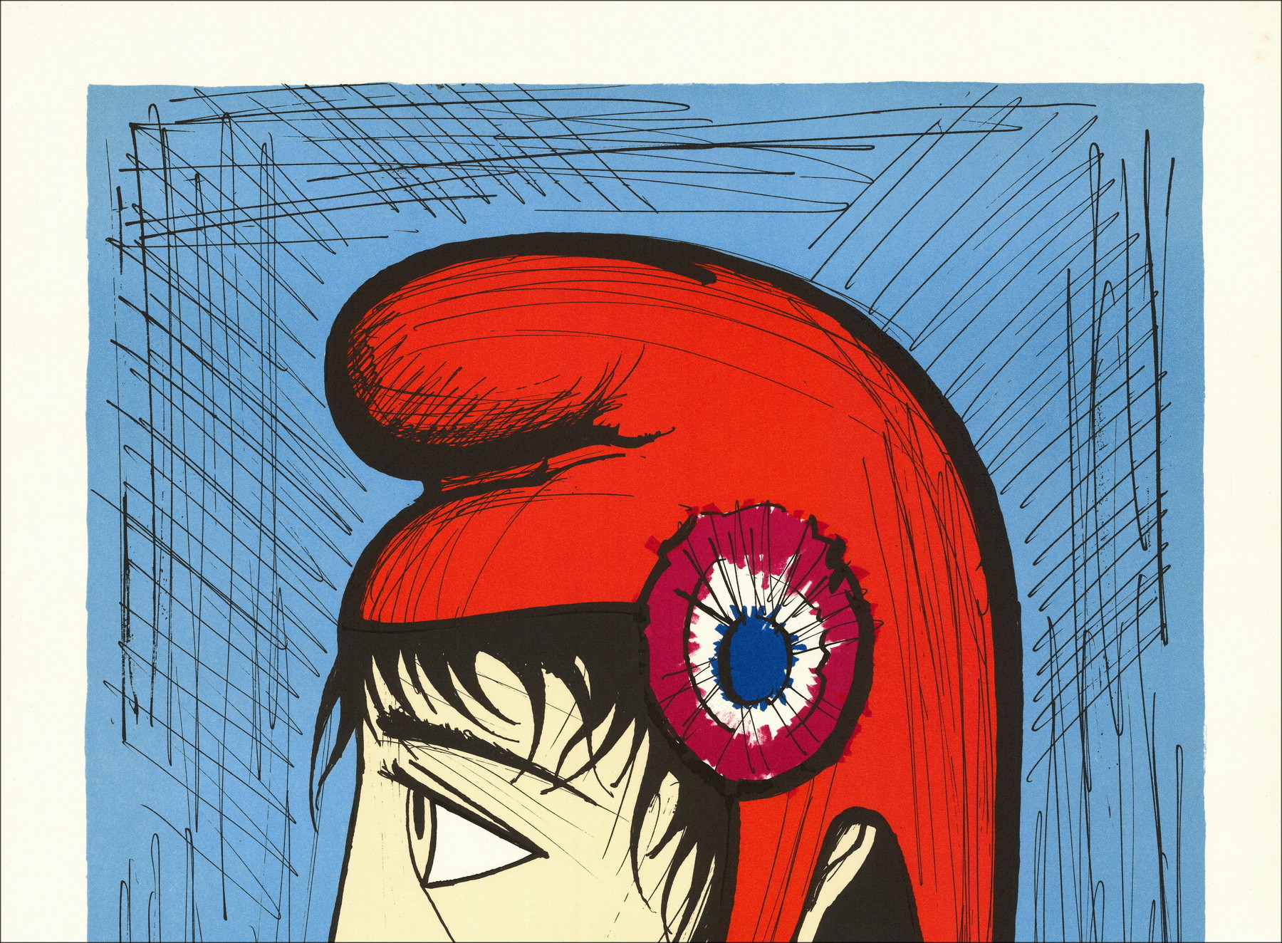 Bernard Buffet - Marianne (1989) | Originele gesigneerde lithografie