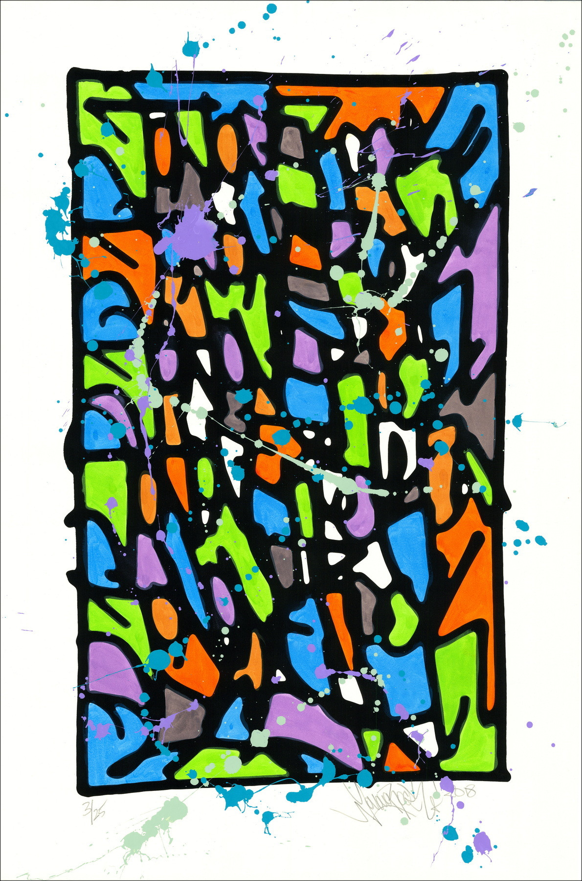 JonOne - HPM 2018-V1, unique signed work 2018