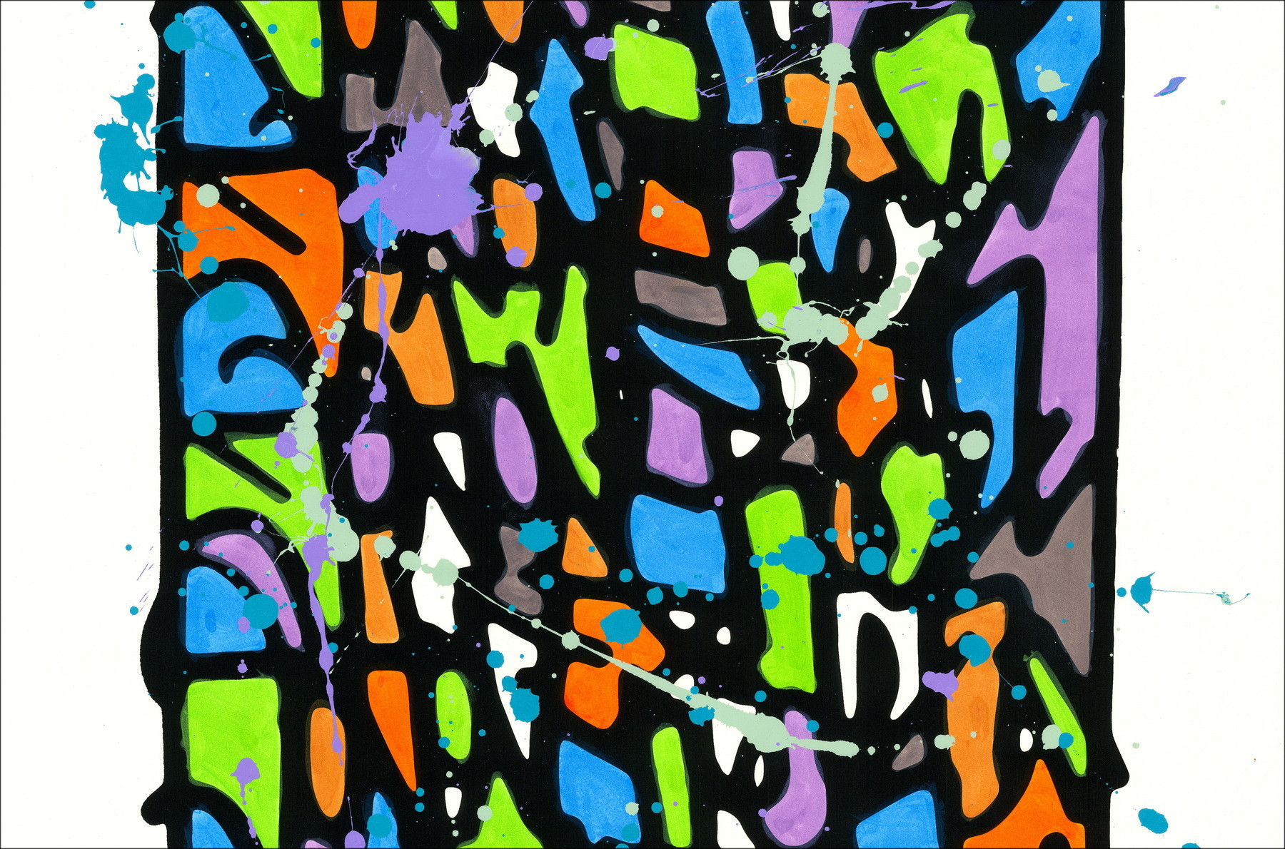 JonOne - HPM 2018-V1, unique signed work 2018