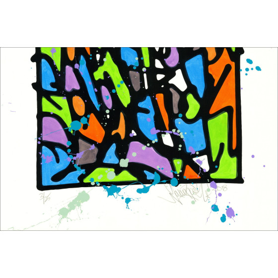 JonOne - HPM 2018-V1, unique signed work 2018