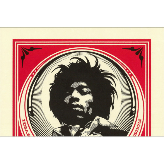 Kopie van SHEPARD FAIREY (OBEY) - Zeefdruk "PRINT AND DESTROY - LETTERPRESS" 33x25cm - 2015