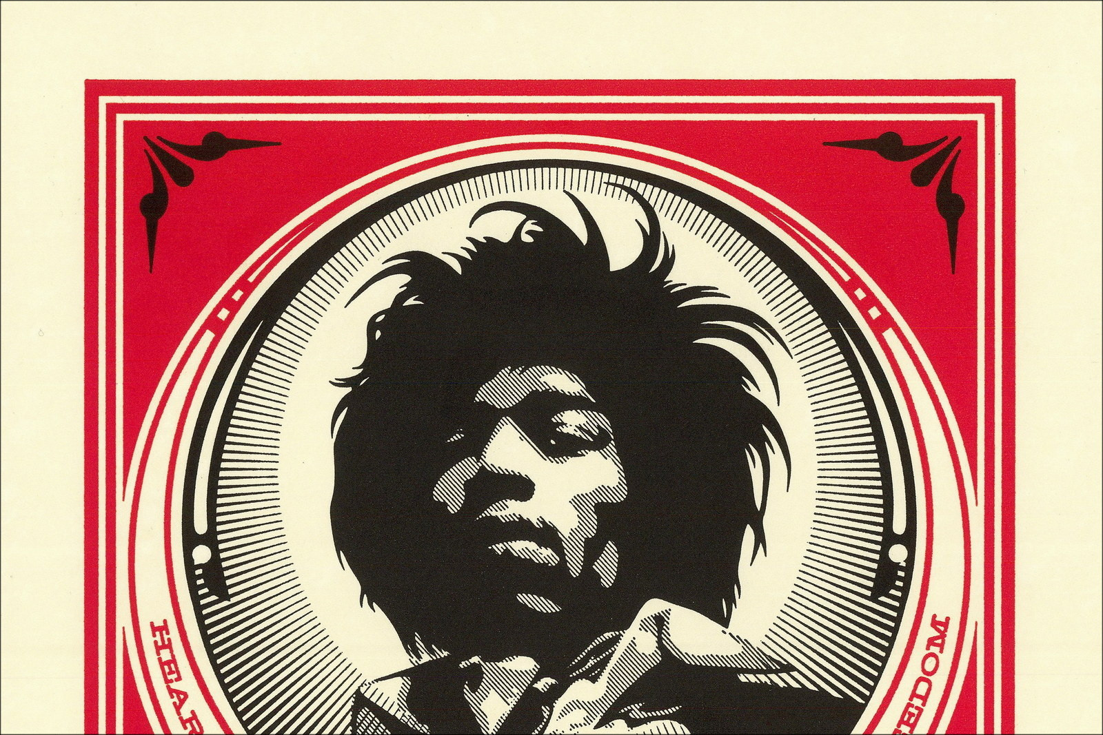 Kopie van SHEPARD FAIREY (OBEY) - Zeefdruk "PRINT AND DESTROY - LETTERPRESS" 33x25cm - 2015