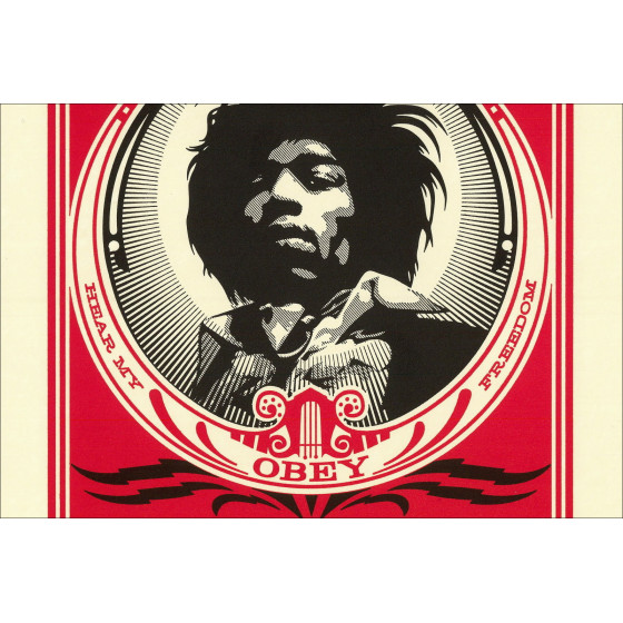 Kopie van SHEPARD FAIREY (OBEY) - Zeefdruk "PRINT AND DESTROY - LETTERPRESS" 33x25cm - 2015