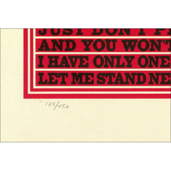 Kopie von SHEPARD FAIREY (OBEY) - Siebdruck "PRINT AND DESTROY - LETTERPRESS" 33x25cm - 2015