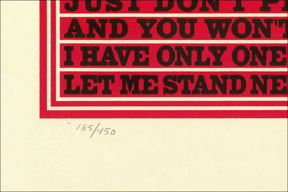 copia di SHEPARD FAIREY (OBEY) - Serigrafia "PRINT AND DESTROY - LETTERPRESS" 33x25cm - 2015