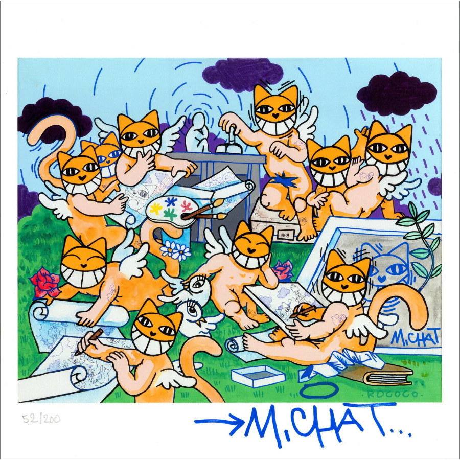 Buy Lithography M.Chat - M.Chat and his masters