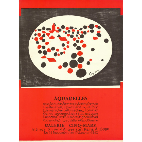 Jacques Lagrange - Poster Gallery Cinq-Mars, 1962