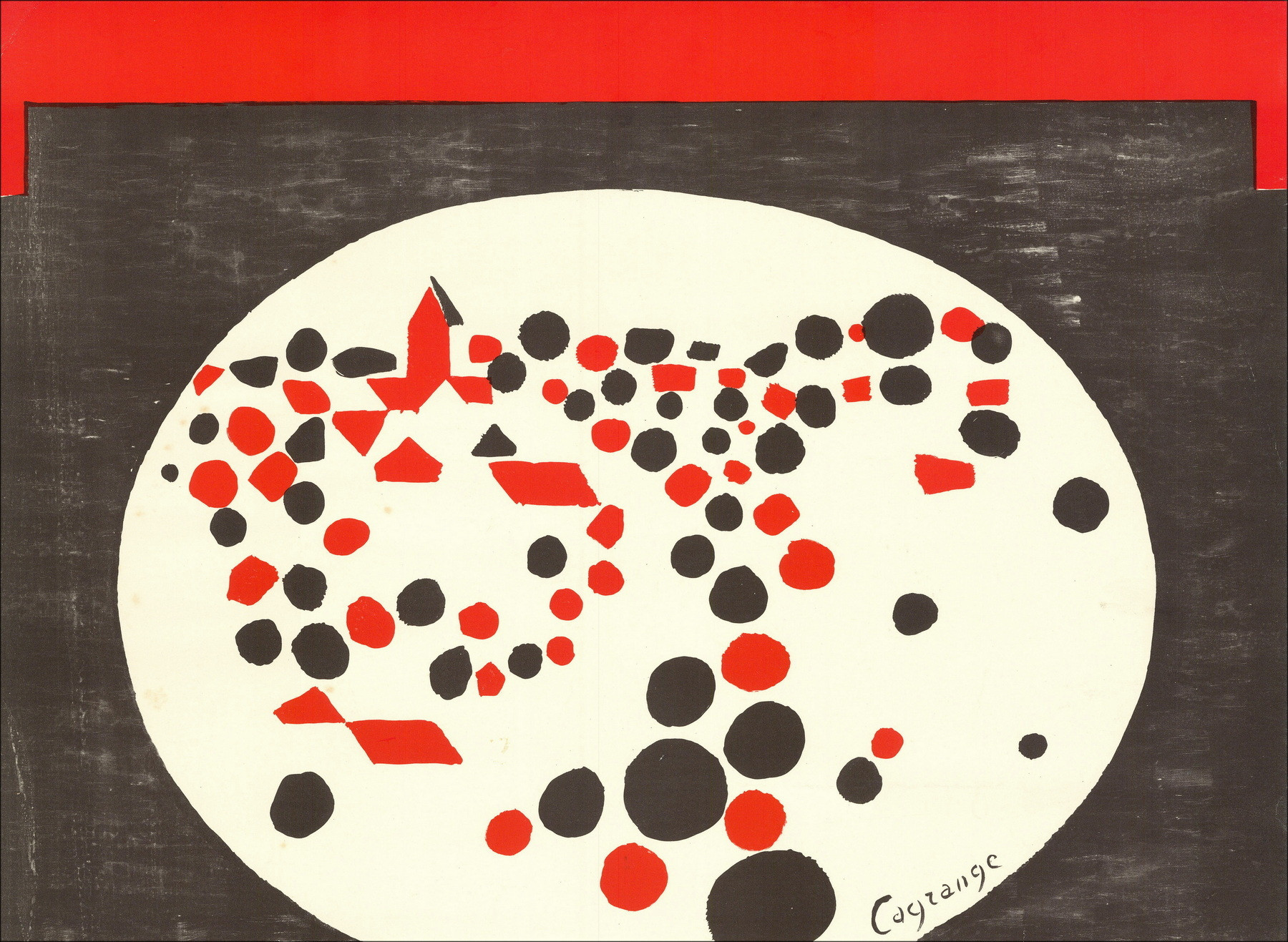 Jacques Lagrange - Plakat Galerie Cinq-Mars, 1962