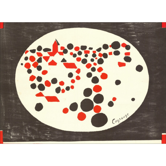 Jacques Lagrange - Plakat Galerie Cinq-Mars, 1962