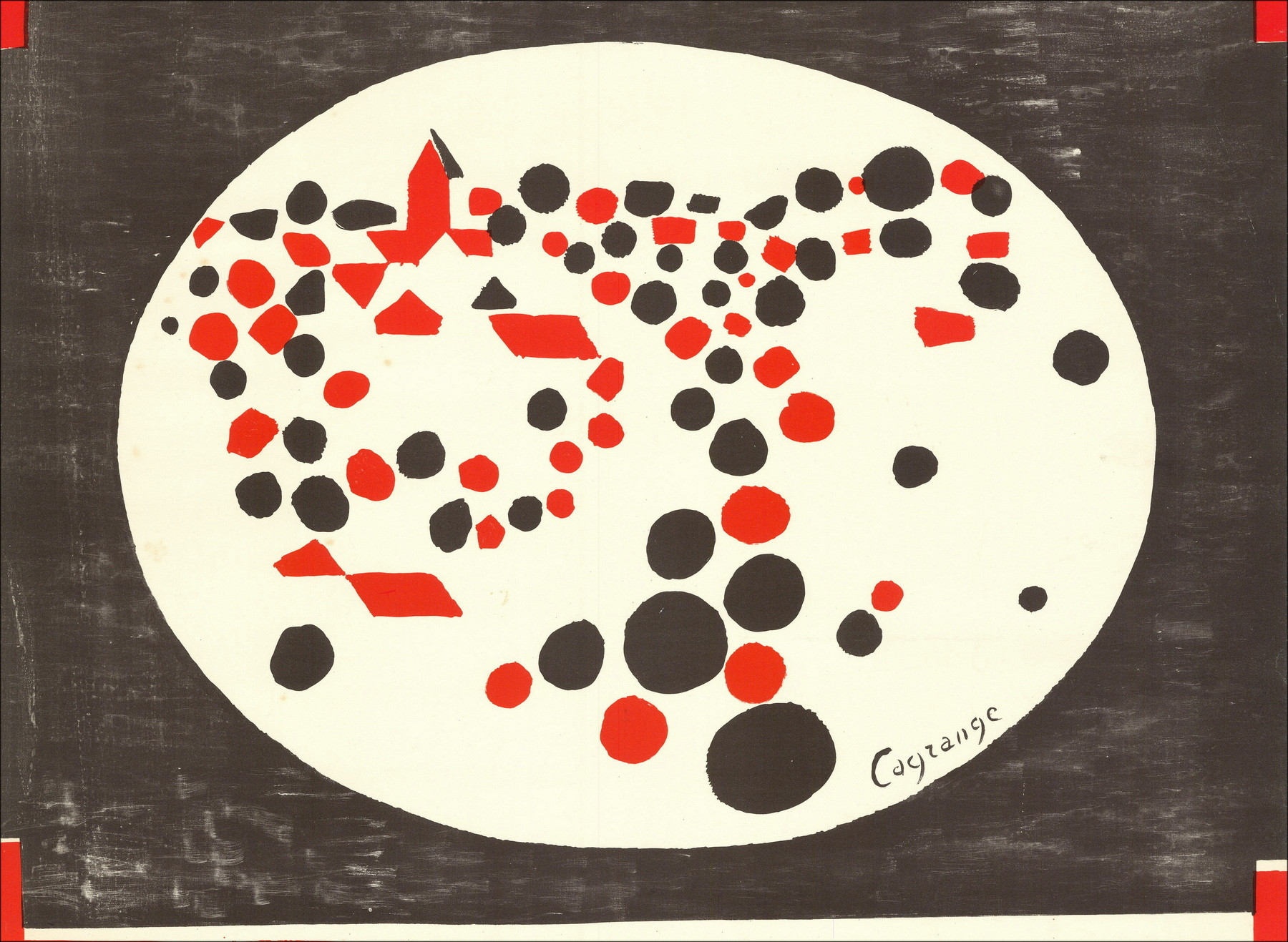 Jacques Lagrange - Poster Galerie Cinq-Mars, 1962