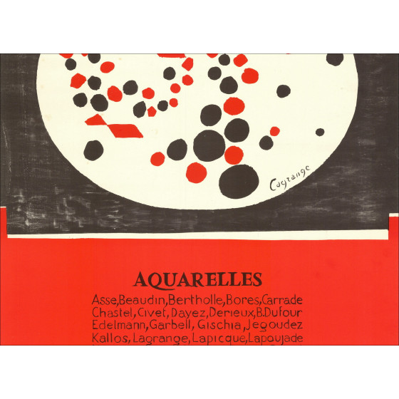 Jacques Lagrange - Plakat Galerie Cinq-Mars, 1962
