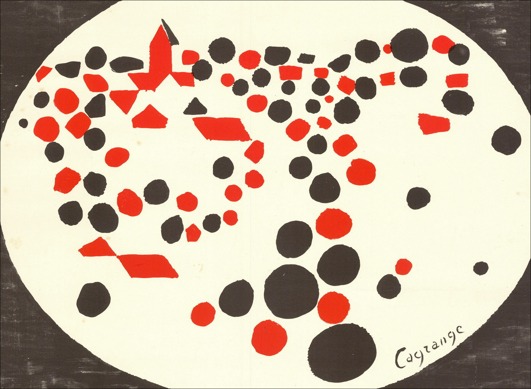 Jacques Lagrange - Manifesto Galleria Cinq-Mars, 1962