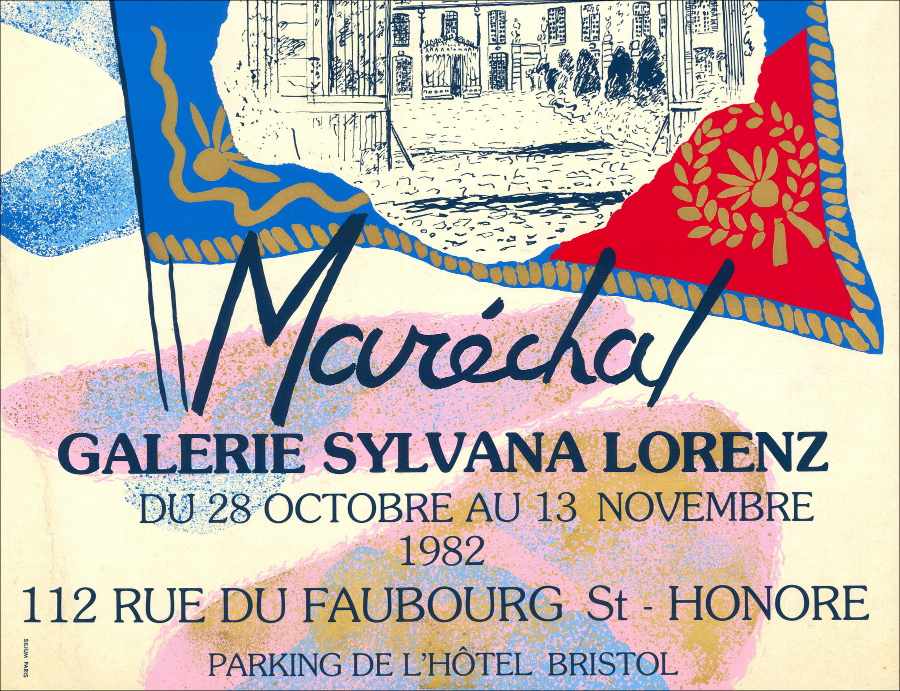 Claude Maréchal - Cartel de la Galería Sylvana Lorenz, 1982