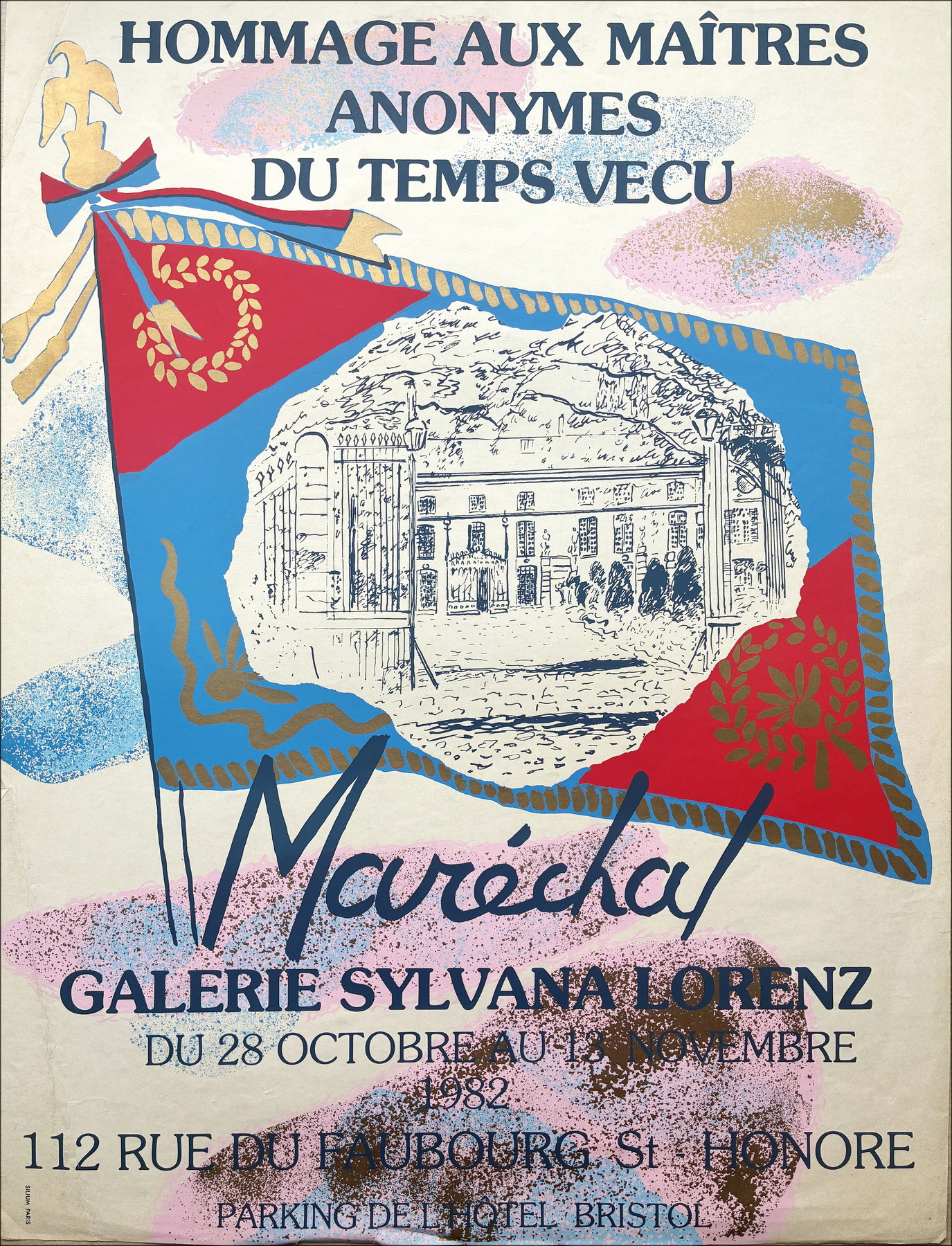 Claude Maréchal - Cartel de la Galería Sylvana Lorenz, 1982