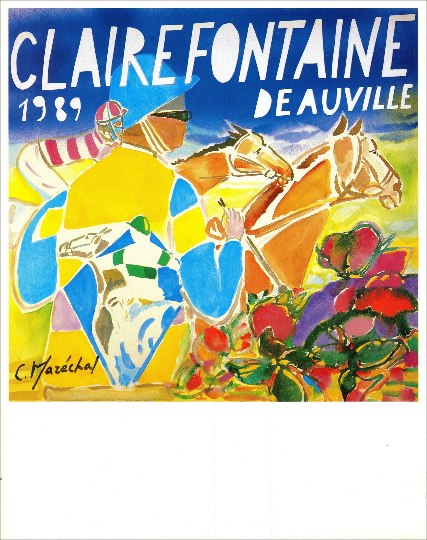 Claude Maréchal - Clairefontaine Deauville, Plakat 1989