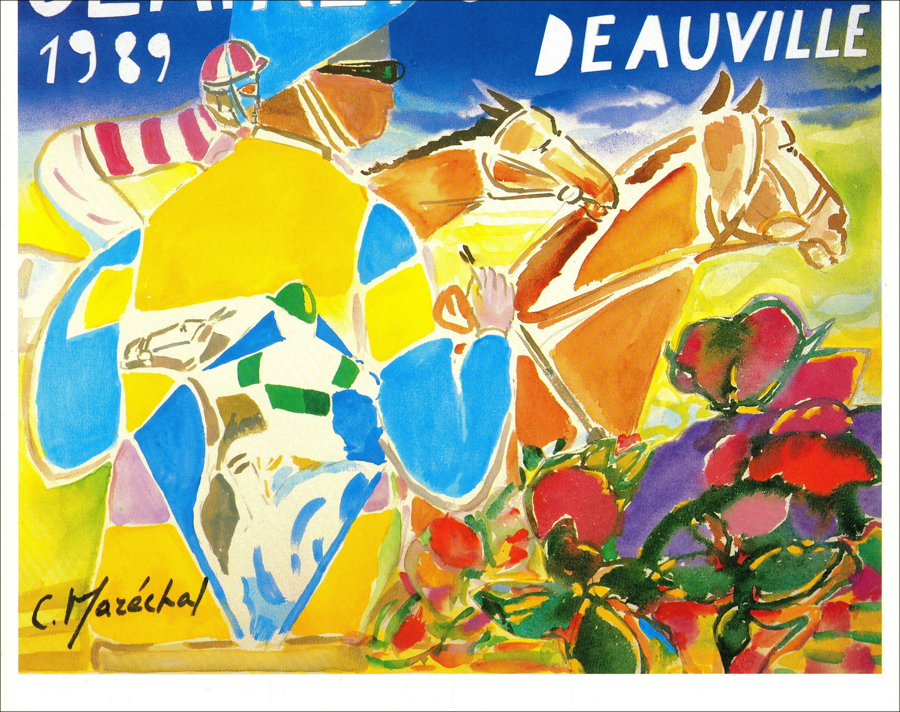 Claude Maréchal - Clairefontaine Deauville, Plakat 1989
