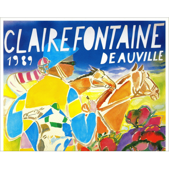 Claude Maréchal - Clairefontaine Deauville, poster 1989