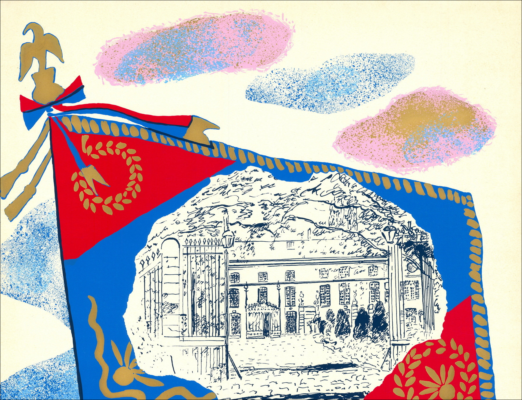 Claude Maréchal - Galerie Sylvana Lorenz, zeefdruk 1982