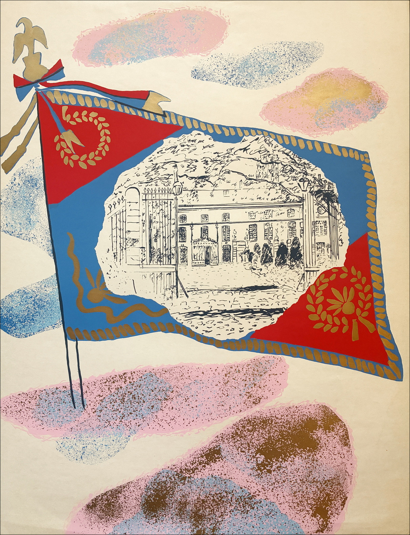 Claude Maréchal - Galerie Sylvana Lorenz, zeefdruk 1982